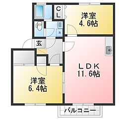 🉐敷金礼金0円！🉐グラシューズウィル　Ｂ棟