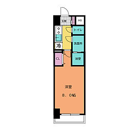 S-RESIDENCE四日市市堀木amante(アマンテ) 1Kの間取図画像
