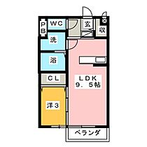 モナリエ山城  ｜ 三重県四日市市山城町（賃貸アパート1LDK・1階・33.61㎡） その2