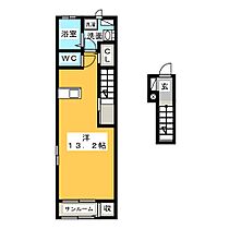 サンライズ川越Ｂ  ｜ 三重県三重郡川越町大字南福崎（賃貸アパート1K・1階・40.74㎡） その2