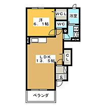 パラッツォ　Ｓ．Ｙ．  ｜ 三重県四日市市大字茂福（賃貸アパート1LDK・1階・44.75㎡） その2