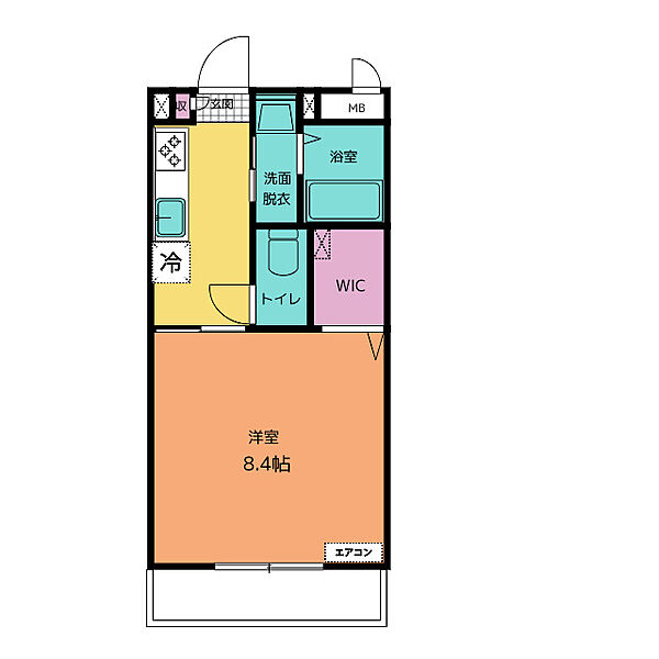 仮称川越町当新田エネアップマンション 206｜三重県三重郡川越町大字当新田(賃貸マンション1K・2階・27.75㎡)の写真 その2