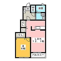 フィニート21Ｂ棟  ｜ 三重県四日市市川北２丁目（賃貸アパート1LDK・1階・45.72㎡） その2