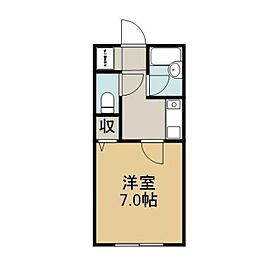 MGアパート 1Kの間取図画像