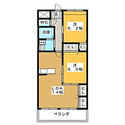 EMINENCE 2LDKの間取図画像