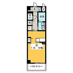 サンリットW1 1Kの間取図画像