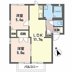 🉐敷金礼金0円！🉐ラ・プランタン　Ｂ