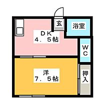 サニーライフ栗真Ｄ  ｜ 三重県津市栗真町屋町（賃貸アパート1DK・2階・25.60㎡） その2