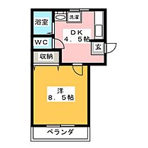 ハイツもみの木　Ａ棟  ｜ 三重県津市一身田中野（賃貸マンション1DK・2階・28.00㎡） その2