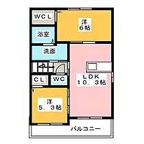 第三東雲　Ａ  ｜ 三重県津市一身田町（賃貸アパート2LDK・2階・54.85㎡） その2