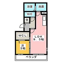 リビングタウンえどばしＡ  ｜ 三重県津市江戸橋１丁目（賃貸アパート1LDK・2階・35.40㎡） その2