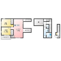 セシリア 2LDKの間取図画像