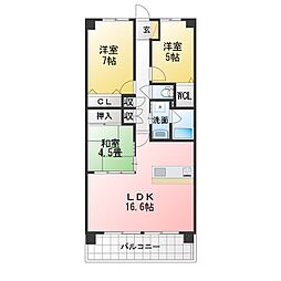 間取図画像 3LDK