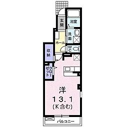 ナリッシュ ワンルームの間取図画像