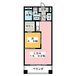 SQUARE西丸之内 1LDKの間取図画像