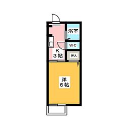 ファミール5 1Kの間取図画像