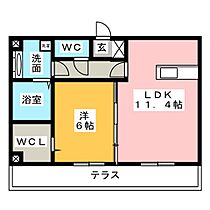 Ｋ＆Ｔ  ｜ 三重県鈴鹿市南玉垣町（賃貸アパート1LDK・1階・45.04㎡） その2