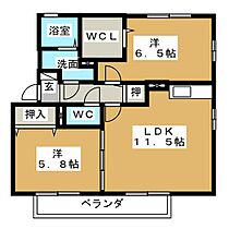 オエステバージェＡ  ｜ 三重県鈴鹿市白子町（賃貸アパート2LDK・2階・55.48㎡） その2