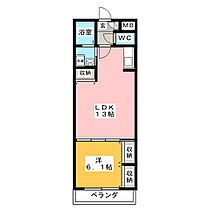 カレン橘  ｜ 三重県鈴鹿市竹野１丁目（賃貸マンション1LDK・3階・43.89㎡） その2