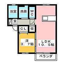 サードニックス  ｜ 三重県鈴鹿市道伯町（賃貸アパート1LDK・1階・36.10㎡） その2