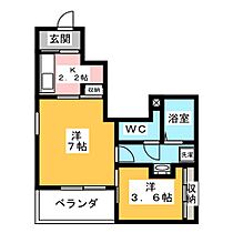 コートハウス安塚  ｜ 三重県鈴鹿市安塚町（賃貸アパート2K・1階・30.85㎡） その2