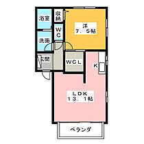 アクアガーデン　Ａ  ｜ 三重県鈴鹿市桜島町３丁目（賃貸アパート1LDK・1階・47.74㎡） その2