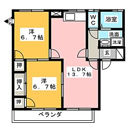 🉐敷金礼金0円！🉐カーサ江島　Ｄ