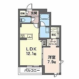 間取図画像 1LDK