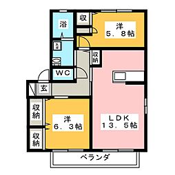 🉐敷金礼金0円！🉐コータ・コートＷ　Ｂ棟