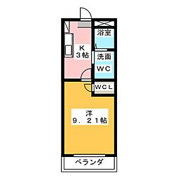 GRANDUKESUZUKA 1Kの間取図画像