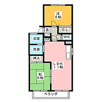 ハイツＴ＆Ｈ  ｜ 三重県桑名市星見ヶ丘６丁目（賃貸アパート2LDK・2階・54.65㎡） その2