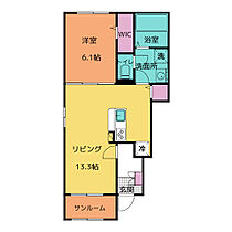 ラシアIII 101 ｜ 三重県いなべ市北勢町麻生田3651（賃貸アパート1LDK・1階・50.01㎡） その2