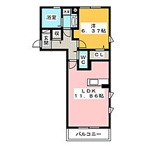 シェルクレール六番館  ｜ 三重県桑名市大字星川（賃貸アパート1LDK・1階・45.41㎡） その2