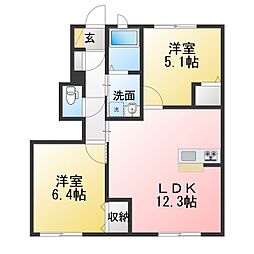 レガール北野　B