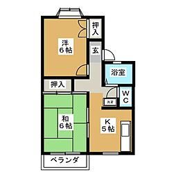 間取図画像 2K