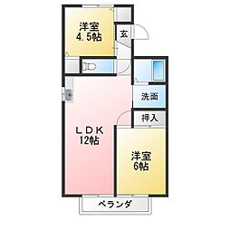 フォーマルハウトPsA 3DKの間取図画像