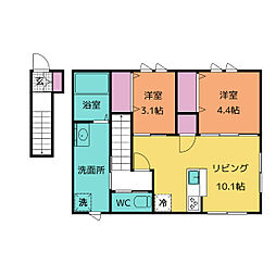 VISTA  ALEGRE 2LDKの間取図画像