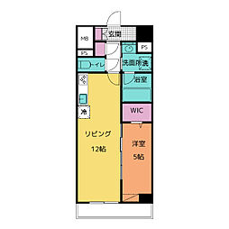 プロミネント アリオ 1LDKの間取図画像