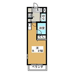 ホワイトヴィレッジいなべ ワンルームの間取図画像