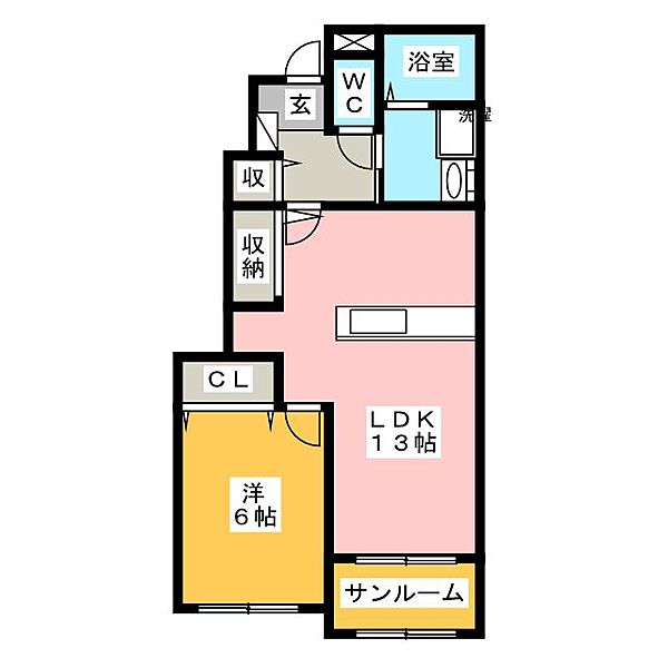 グランツ　B ｜三重県多気郡明和町大字佐田(賃貸アパート1LDK・1階・45.82㎡)の写真 その2