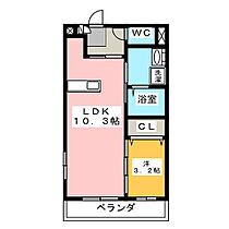 La mia casa  ｜ 三重県伊勢市田尻町（賃貸マンション1LDK・1階・33.58㎡） その2