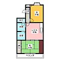 松月マンション4階4.0万円
