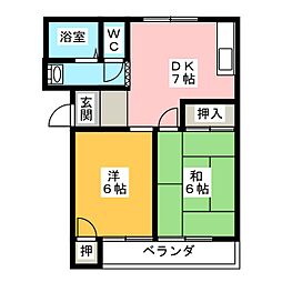 間取図画像 2DK