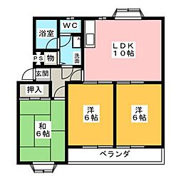 徳川台ロイヤルマンション 3LDKの間取図画像