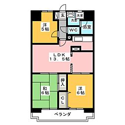 センチュリーハイランド 3LDKの間取図画像
