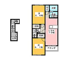 エルシャトーIII  ｜ 三重県松阪市星合町（賃貸アパート2LDK・2階・56.20㎡） その2