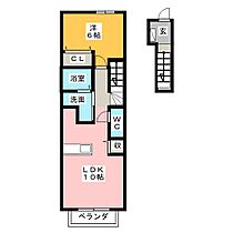 プリーマＫII  ｜ 三重県松阪市嬉野中川新町３丁目（賃貸アパート1LDK・2階・41.98㎡） その2