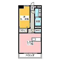 シャンティーク  ｜ 三重県松阪市塚本町（賃貸マンション1LDK・6階・42.30㎡） その2