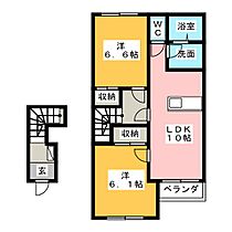 ＳＵＮ　ＰＲＥＳＳ　A  ｜ 三重県松阪市射和町（賃貸アパート2LDK・2階・56.19㎡） その2