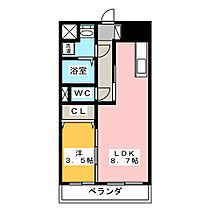 シンフォニー中町  ｜ 三重県松阪市中町（賃貸マンション1LDK・8階・33.75㎡） その2